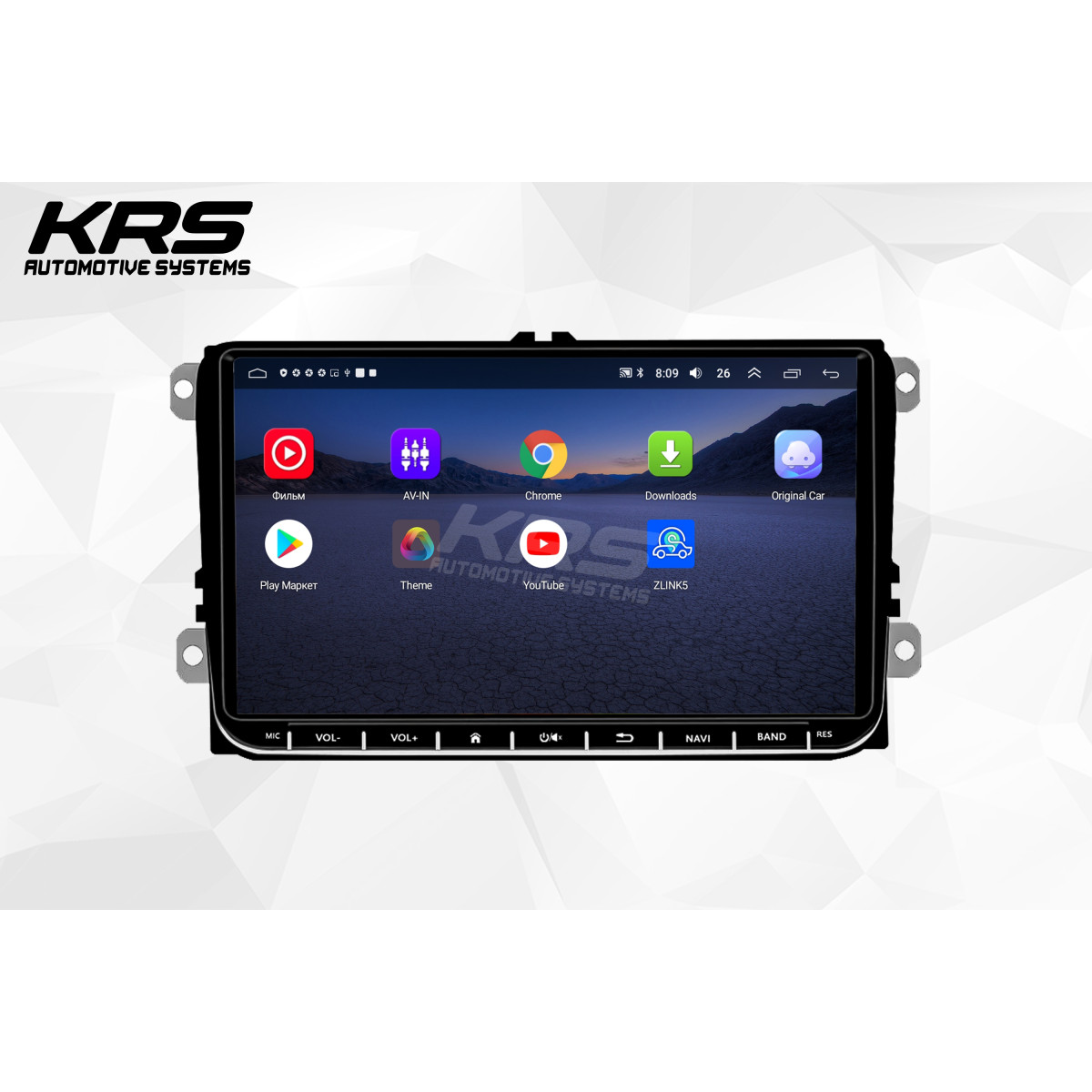 Универсальна штатная ANDROID магнитола с физическими кнопками VOLKSWAGEN KRS VK 100 1/32 GB 9" IPS