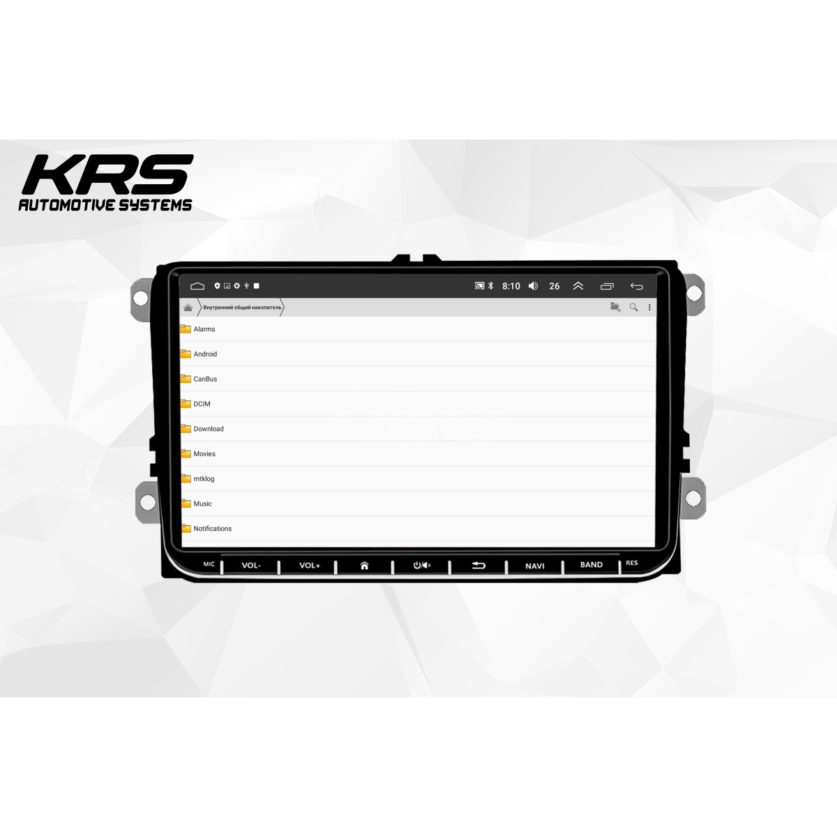 Универсальна штатная ANDROID магнитола с физическими кнопками VOLKSWAGEN KRS VK 100 1/32 GB 9" IPS