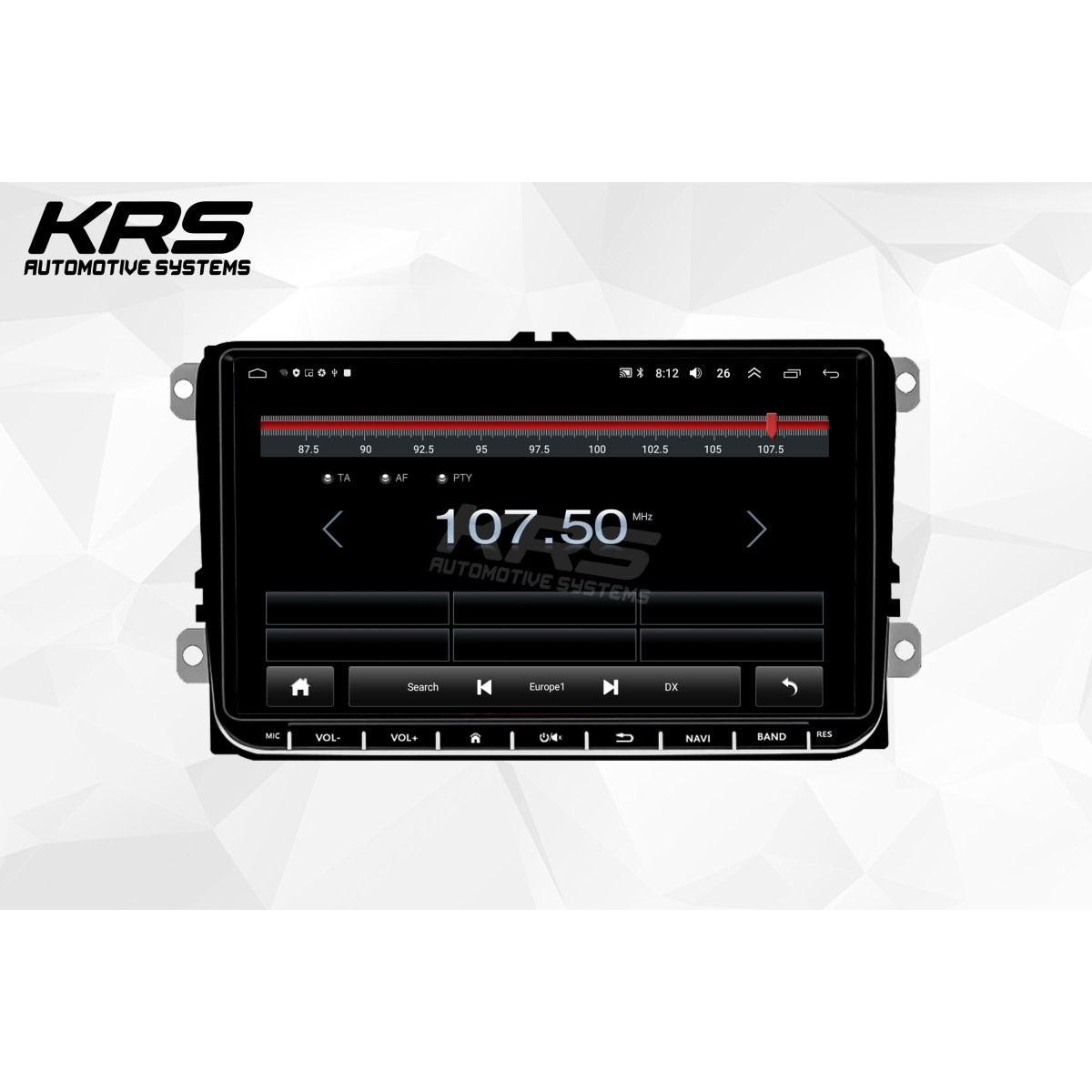 Универсальна штатная ANDROID магнитола с физическими кнопками VOLKSWAGEN KRS VK 100 1/32 GB 9" IPS