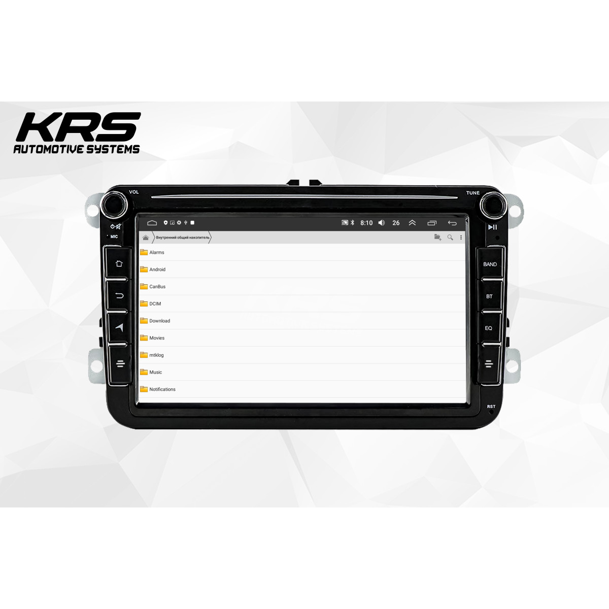 Универсальна штатная ANDROID магнитола с верхними крутилками VOLKSWAGEN KRS VU 150 2/32 GB 8" IPS