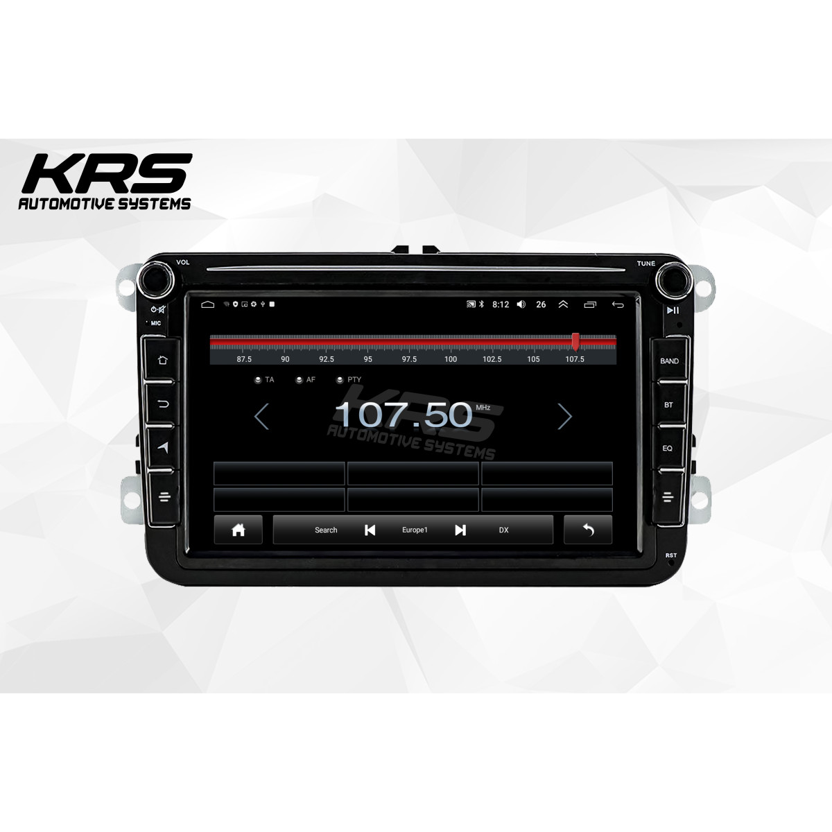 Универсальна штатная ANDROID магнитола с верхними крутилками VOLKSWAGEN KRS VU 150 2/32 GB 8" IPS