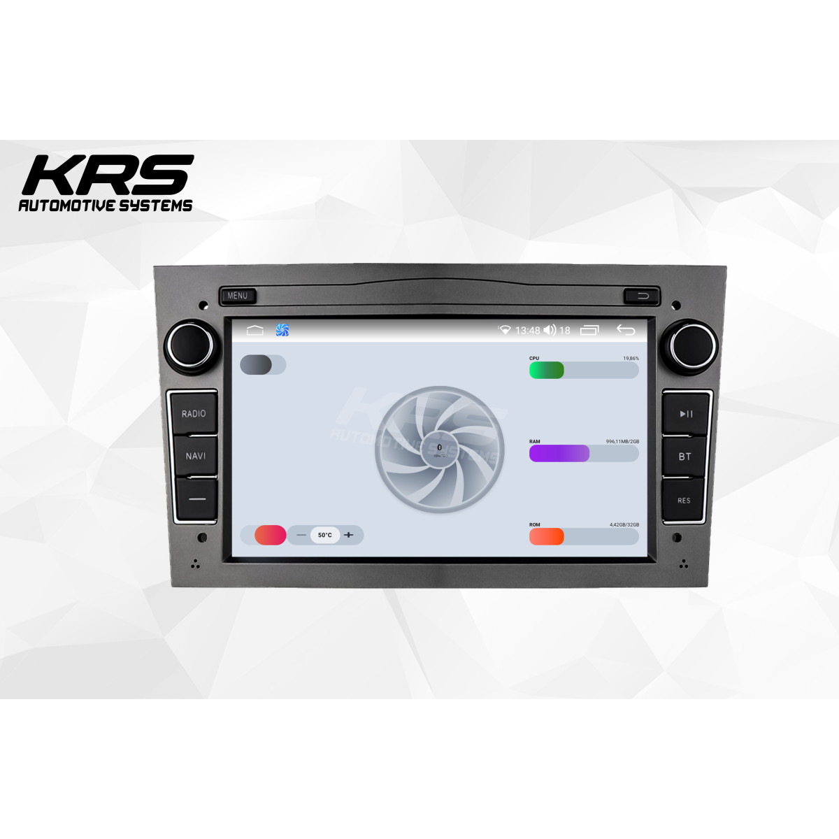Универсальная штатная ANDROID магнитола OPEL KRS RS 200 2/32 GB 7" QLED (GRAY) (2003-2011)