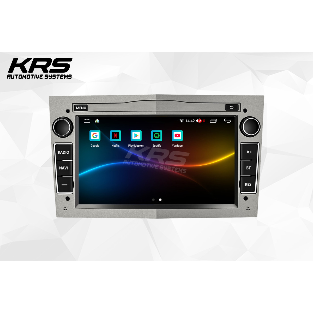 Универсальная штатная ANDROID магнитола OPEL KRS RS 200 2/32 GB 7" QLED (SILVER) (2003-2011)