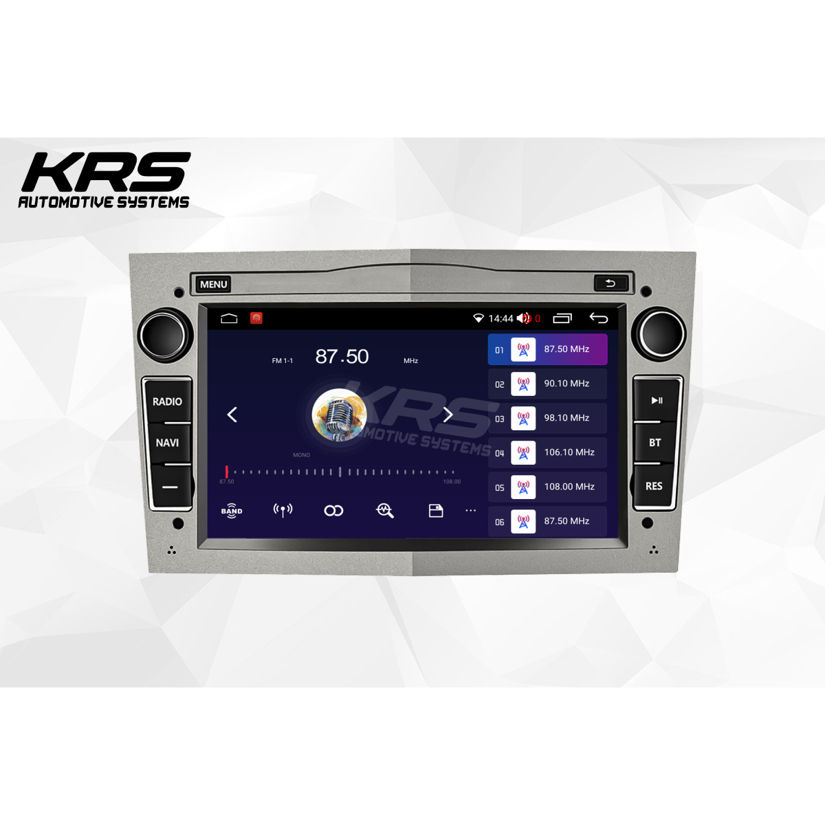 Универсальная штатная ANDROID магнитола OPEL KRS RS 200 2/32 GB 7" QLED (SILVER) (2003-2011)