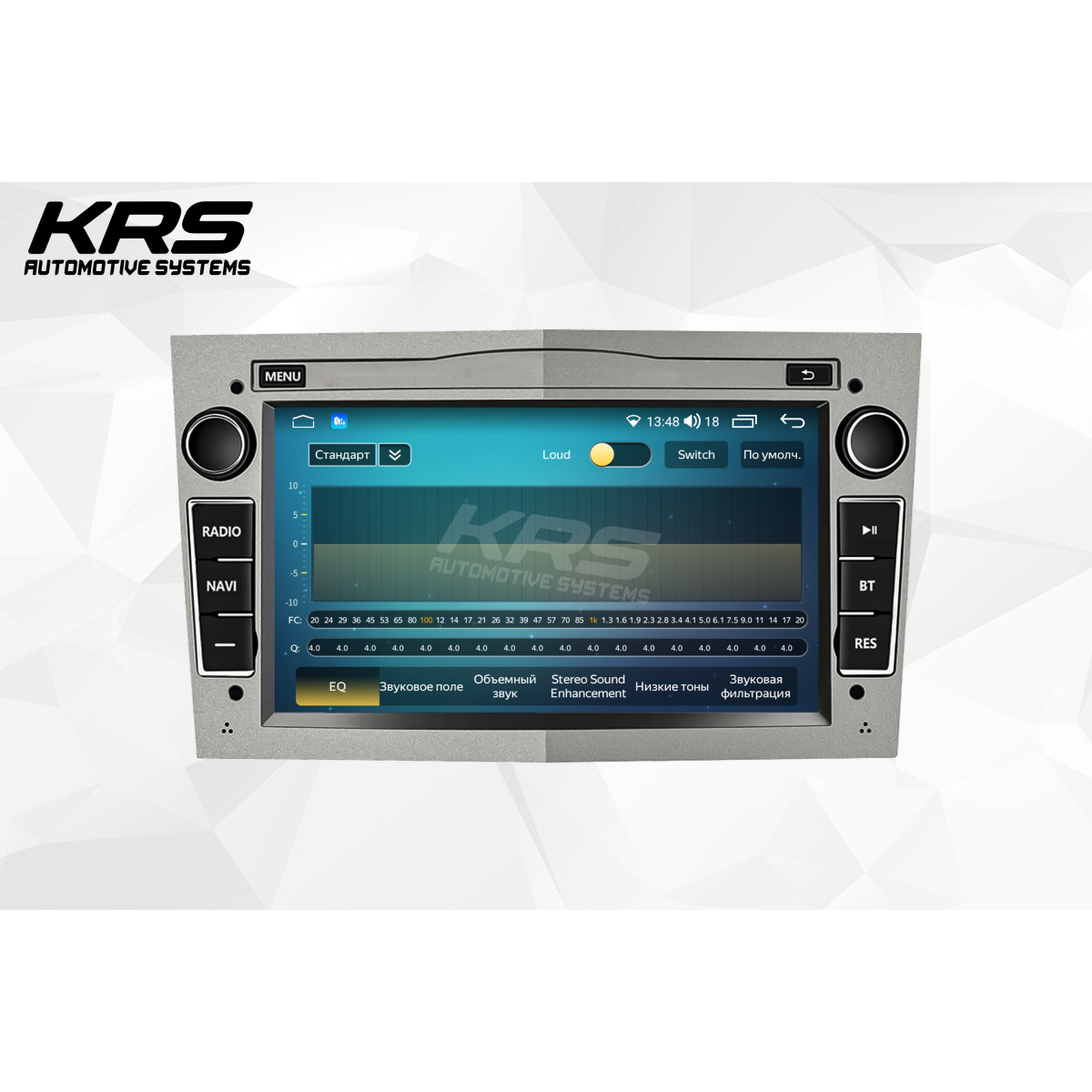 Универсальная штатная ANDROID магнитола OPEL KRS RS 200 2/32 GB 7" QLED (SILVER) (2003-2011)