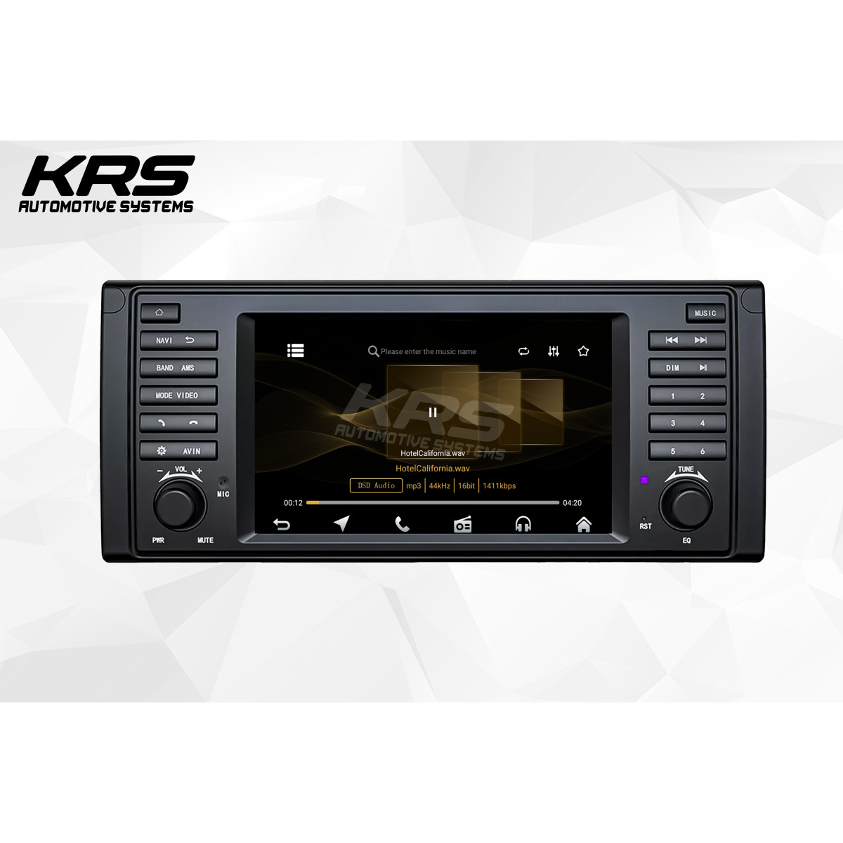 Универсальная штатная ANDROID магнитола BMW E38,E39 KRS RS 150 2/32 GB 7" IPS (1996-2007)