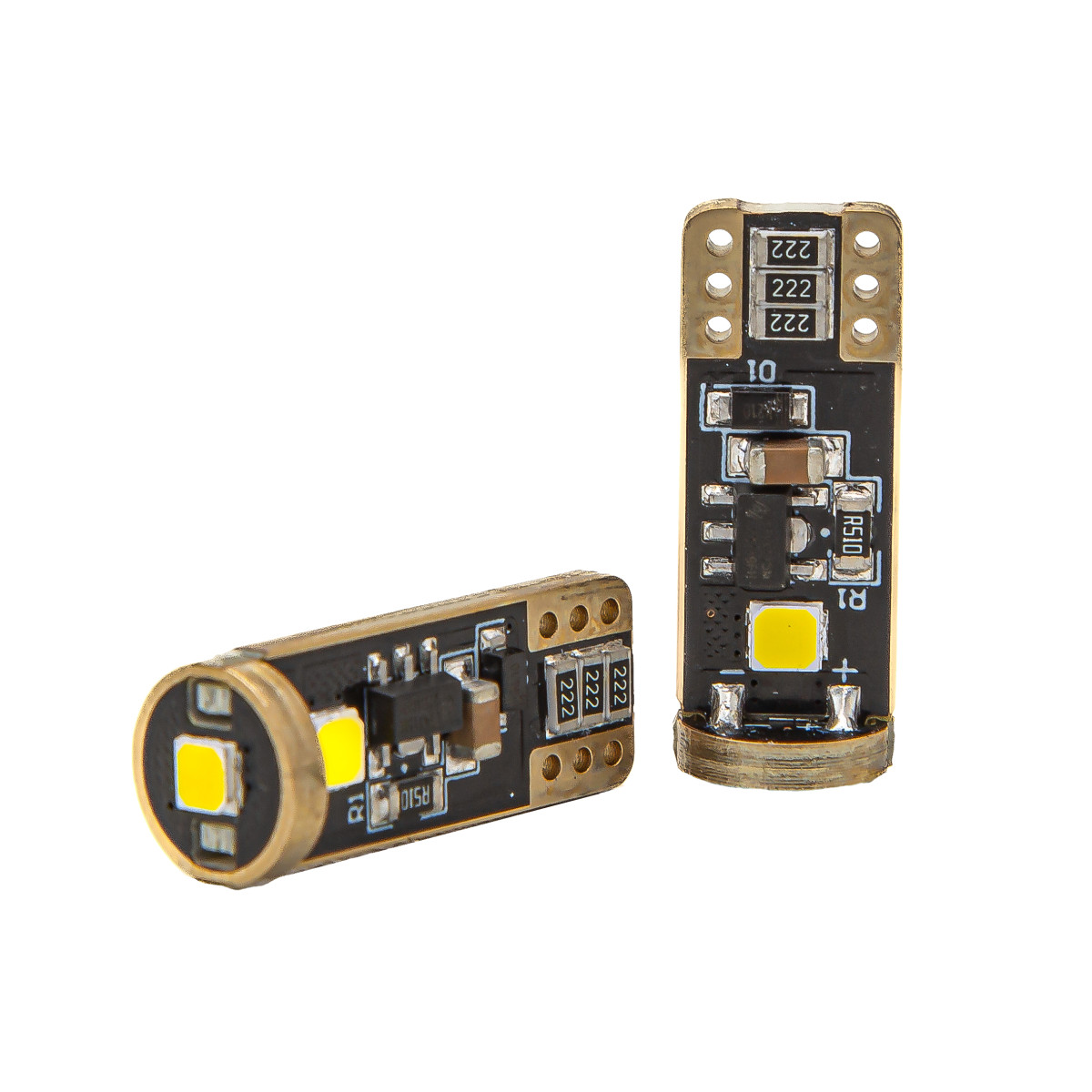 Светодиодная LED лампа KRS PREMIUM T10 (W5W) (GOLD) 3 SMD 6000K 2,4 W