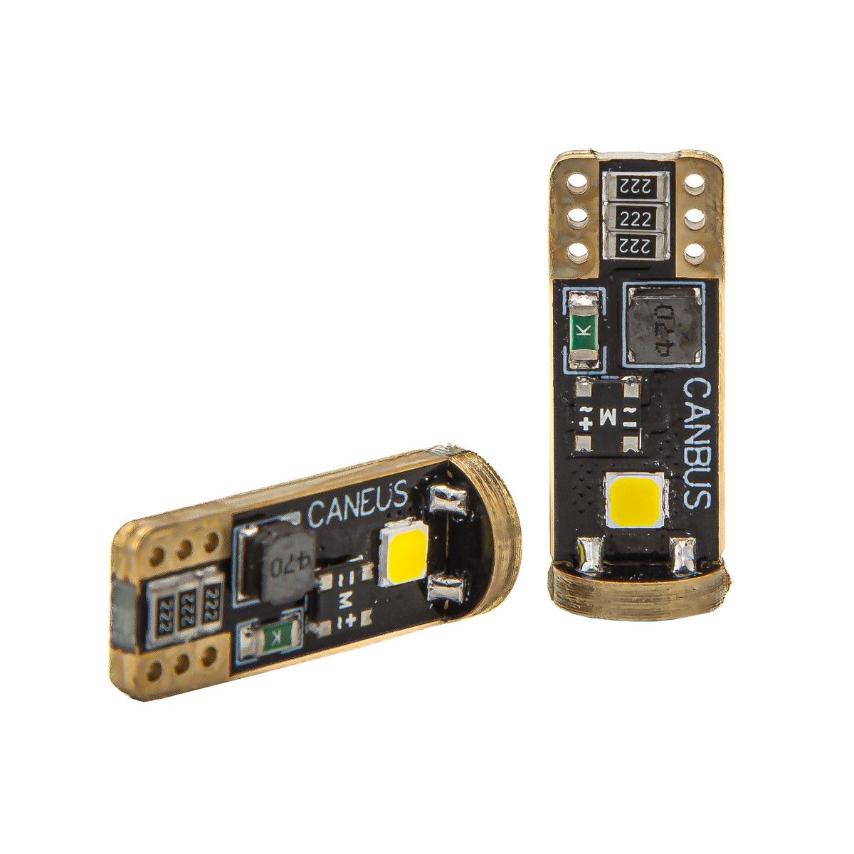 Светодиодная LED лампа KRS PREMIUM T10 (W5W) (GOLD) 3 SMD 6000K 2,4 W