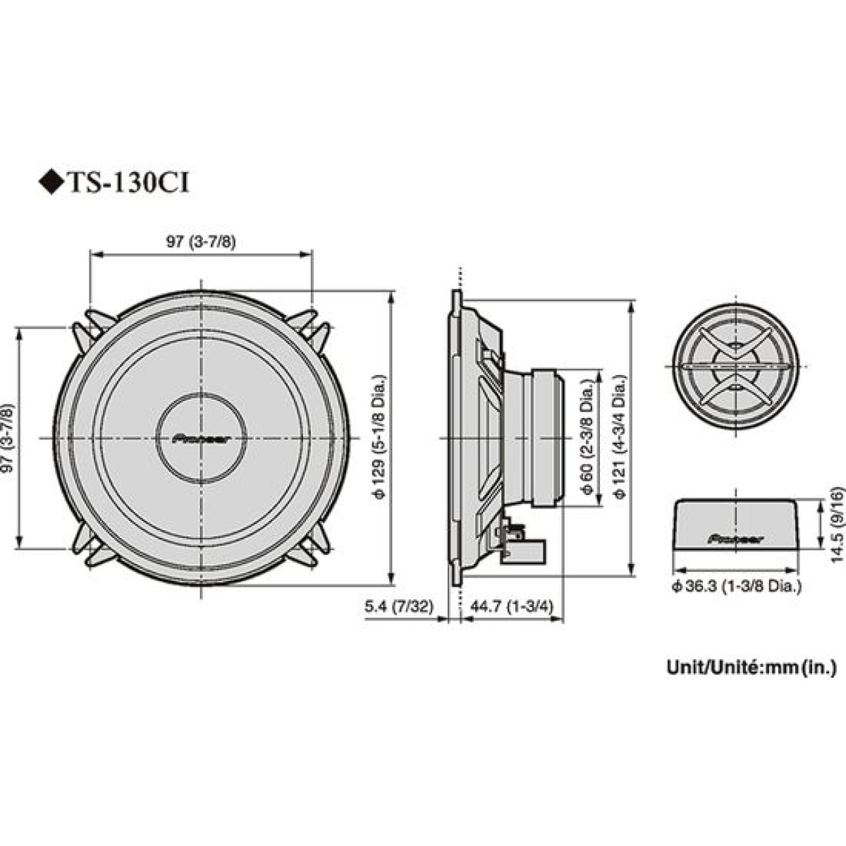 Автомобильная акустика Pioneer TS-130Ci