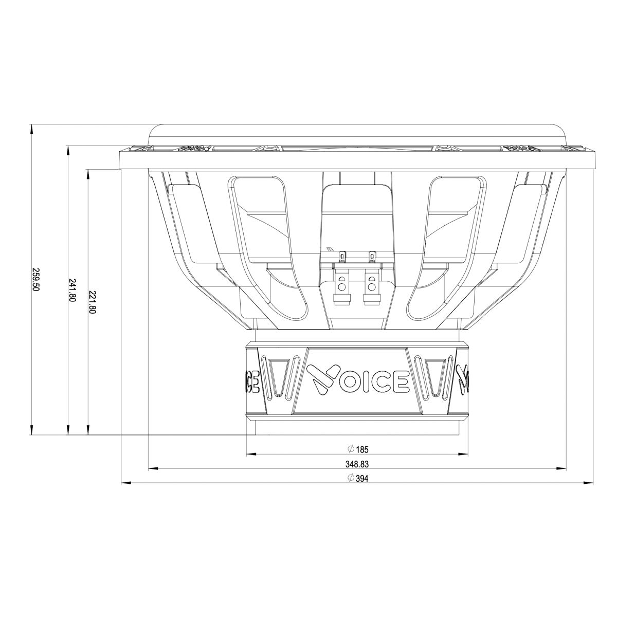 Сабвуферний динамік Voice DBX-415
