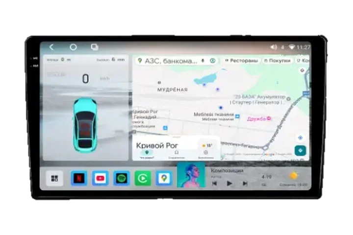Штатна Android-магнітола KRS RS 300 2K 9" 4/32 GB