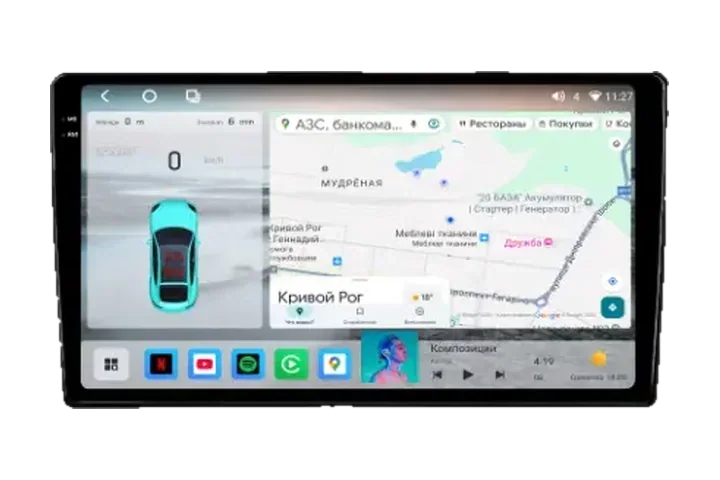Штатна Android-магнітола KRS RS 400 2K 9" 4/64 GB