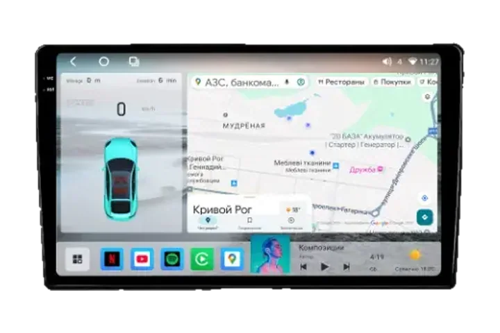 Штатна Android-магнітола KRS RS 500 2K 10" 4/64 GB