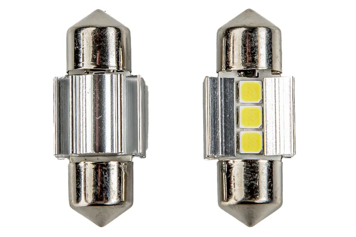 Светодиодная лампа KRS CHROME T11 (C5W) 28 MM 3SMD 6000K 2W