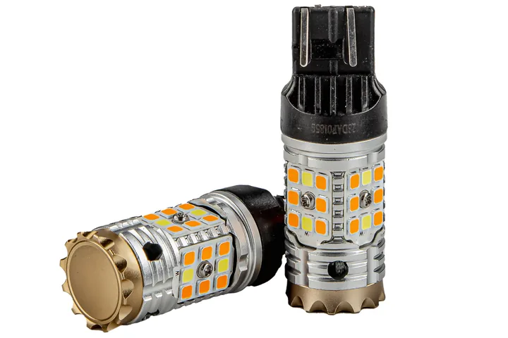 Светодиодная лампа KRS EVOLUTION 7443 (W21/5W) CK (WHITE/AMBER) 32 SMD 5500K 24W