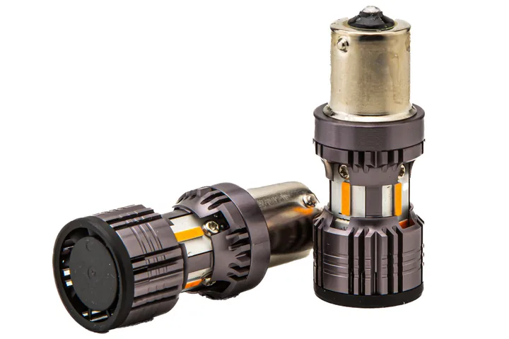 Светодиодная лампа KRS ACTIVE BA15S (1156, P21W) (AMBER) 8 SMD 5500K 28,8W